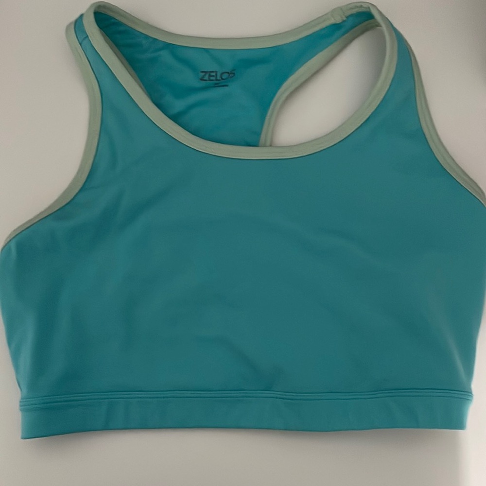 Zelos Teal Sports Bra